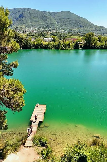 Lago di Telese con pontile